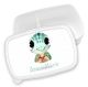 timalo® Brotdose Kinder personalisiert mit Namen | Bento Lunchbox Unterteilung mit Fächern | Jungen Mädchen Kindergarten Schule Motiv Tiere Geschenk | 04- Schildkröte