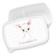 timalo® Brotdose Kinder personalisiert mit Namen | Bento Lunchbox Unterteilung mit Fächern | Jungen Mädchen Kindergarten Schule Motiv Tiere Geschenk | 06- Schaf