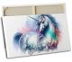 timalo® Kinderzimmer Wandbild Bild auf Leinwand Kinder Bilder für die Wand Leinwandbild xxl personalisiert mit Namen Mädchen Jungen Bild fürs Teenager Zimmer | Einhorn bunt
