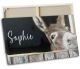 timalo® Kinderzimmer Leinwandbilder personalisiert mit Namen | Bild auf Leinwand Kinder Bilder für die Wand Wandbild xxl Bild fürs Teenager Mädchenzimmer | 60 x 40 cm Esel