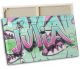 timalo® Leinwandbild Gamer Wandbild Bild auf Leinwand gaming xxl Bilder für die Wand | mit Namen | personalisiert gaming room Jugendzimmer Bild fürs Teenager Zimmer | Graffiti Mädchen