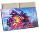 timalo® Leinwandbild Gamer Wandbild Bild auf Leinwand gaming xxl Bilder für die Wand | mit Namen | personalisiert gaming room Jugendzimmer Bild fürs Teenager Zimmer | Cyberpunk