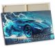timalo® Leinwandbild Gamer Wandbild Bild auf Leinwand gaming xxl Bilder für die Wand | mit Namen | personalisiert gaming room Jugendzimmer Bild fürs Teenager Zimmer | Auto