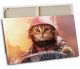 timalo® Leinwandbild Gamer Wandbild Bild auf Leinwand gaming xxl Bilder für die Wand | mit Namen | personalisiert gaming room Jugendzimmer Bild fürs Teenager Zimmer | Katze
