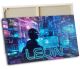 timalo® Leinwandbild Gamer Wandbild Bild auf Leinwand gaming xxl Bilder für die Wand | mit Namen | personalisiert gaming room Jugendzimmer Bild fürs Teenager Zimmer | Zocker Neon