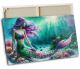 timalo® Leinwandbild Gamer Wandbild Bild auf Leinwand gaming xxl Bilder für die Wand | mit Namen | personalisiert gaming room Jugendzimmer Bild fürs Teenager Zimmer | Meerjungfrau Aquarell