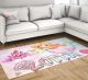 Meerjungfrauen Mädchen Teppich personalisiert mit Namen | zarte Pastellfarben Kinderteppich carpet-child05