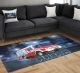 Kinder Teppich mit eigenem Namen bedrucken lassen | Motiv Feuerwehr | Kinderzimmer Jungen Feuerwehrauto carpet-child06