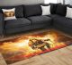Feuerwehr Teppich für Kinder mit eigenem Namen | Motiv Feuerwehrmann | Kinderzimmer Jungen carpet-child07