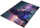 timalo® Moderner Gaming Teppich personalisiert mit Namen | Gamer Teppich gaming room | Fußmatte mit Wunschname Kinderzimmer Dekoration Jugendzimmer | Cyberpunk Mädchen