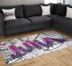 Graffiti Teppich mit Namen für Mädchen personalisiert individuelle Gamer Zimmer Deko Fußmatte | carpet29