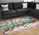 Graffiti Teppich mit Namen für Jungen personalisiert individuelle Gamer Zimmer Deko Fußmatte | carpet31