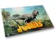 Metallschild Dinosaurier für Jungen Metallposter mit Namen personalisiert | Dino Türschild Alu | Schild child01