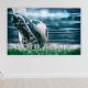XXL Cooles Fußballer Poster mit eigenem Namen fürs Kinderzimmer Jungen personalisiert | Wandbild Fußball Tor | Wandposter Bild child010