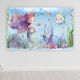XXL Poster mit eigenem Namen fürs Kinderzimmer Mädchen personalisiert | Wandbild Meerjungfrau | Wandposter Bild Mädchenzimmer child014