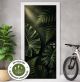 Türtapete selbstklebend blasenfrei | Dschungel Blätter Tropisch Grün 200 x 90 cm und 220 x 100 cm | Tür Aufkleber Türfolie | Einteilig | Wasserfest 3D Türaufkleber Klebefolie Türposter Möbelfolie