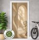 Türtapete selbstklebend blasenfrei | Mediterran Beige Bogen Olivenbaum 200 x 90 cm und 220 x 100 cm | Tür Aufkleber Türfolie | Einteilig | Wasserfest 3D Türaufkleber Klebefolie Türposter Möbelfolie
