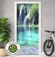 Türtapete selbstklebend blasenfrei | Wasserfälle, Natur 200 x 90 cm und 220 x 100 cm | Tür Aufkleber Türfolie | Einteilig | Wasserfest 3D Türaufkleber Klebefolie Türposter Möbelfolie