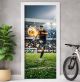 Türtapete selbstklebend | fürs Kinderzimmer | Fußballspieler Fußball 200 x 90 cm | Tür Aufkleber Poster Türfolie | Einteilig | Wasserfest 3D Türaufkleber Wandtattoo Türposter Kinder Motiv