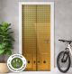 Türtapete selbstklebend blasenfrei | Goldene Tür 200 x 90 cm und 220 x 100 cm | Tür Aufkleber Türfolie | Einteilig | Wasserfest 3D Türaufkleber Klebefolie Türposter Möbelfolie