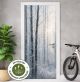 Türtapete Selbstklebend Blasenfrei | Winter Wald Schnee Bäume Nebel 200 x 90 cm und 220 x 100 cm | Tür Aufkleber Türfolie | Einteilig | Wasserfest 3D Türaufkleber Klebefolie Türposter Möbelfolie