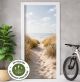 Türtapete Selbstklebend Blasenfrei | Strand Dünen Meer Coastal 200 x 90 cm und 220 x 100 cm | Tür Aufkleber Türfolie | Einteilig | Wasserfest 3D Türaufkleber Klebefolie Türposter Möbelfolie