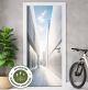 Türtapete Selbstklebend Blasenfrei | Moderne Architektur Minimalistisch 200 x 90 cm und 220 x 100 cm | Tür Aufkleber Türfolie | Einteilig | Wasserfest 3D Türaufkleber Klebefolie Türposter Möbelfolie