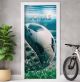 Türtapete selbstklebend | personalisiert mit Namen | Fußball Sport Design 200 x 90 cm | Tür Aufkleber Poster Türfolie | Einteilig | Wasserfest 3D Türaufkleber Wandtattoo Türposter Teenager