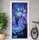 Türtapete selbstklebend | personalisiert mit Namen | Gaming Controller Cyberpunk 200 x 90 cm | Tür Aufkleber Poster Türfolie | Einteilig | Wasserfest 3D Türaufkleber Wandtattoo Türposter Teenager