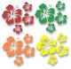 Autoaufkleber Hibiskus Mix-Set E Hippi mixed-hibiskusE-rainbow
