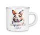Emaille Tasse personalisiert mit Namen Ostern | Kinder Blechtasse Kindertasse Stahltasse mit süßen Ostermotiven Becher Motiv Osterhase | 05- Hase