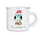 timalo® Emaille Tasse personalisiert mit Namen | Kinder Blechtasse Tiere Kindertasse Geschenk Nikolaus Weihnachten - Schildkröte