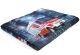Coole Feuerwehr Kuscheldecke mit Namen | personalisierte Fleece Decke für Jungen und Mädchen mit Feuerwehrauto | fleece-child06