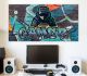 Graffiti Gamerposter Wandposter mit Namen für Jungen Gamer Poster mit Wunschname Wandbild | Mauer Street Art Bild 21