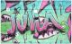 Cooles Graffiti Poster für Mädchen Kinderzimmer Deko personalisiert mit Namen XXL Wandbild 28