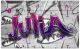XXL Graffiti Poster für Mädchen Geschenke mit Namen Kinderzimmer Deko personalisiert Wandbild 29