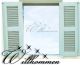 Glastattoo Willkommen glas043