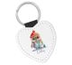 timalo® Schlüsselanhänger personalisiert mit Namen Herz Schlüsselband aus Kunstleder Geschenk Weihnachten Nikolaus Jungen Mädchen - Eule