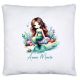 timalo® Personalisiertes Kissen mit Namen | personalisiertes Dekokissen mit Wunschname für Kinder individuelles Geschenk Kissenhülle Meerjungfrau | kissen-ch-14