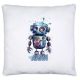 timalo® Personalisiertes Kissen mit Namen | personalisiertes Dekokissen mit Wunschname für Kinder individuelles Geschenk Kissenhülle Roboter | kissen-ch-16