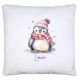 timalo® Personalisiertes Kissen mit Namen | personalisiertes Dekokissen mit Wunschname für Kinder individuelles Geschenk Kissenhülle Pinguin | kissen-ch-19