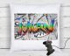 Cooles Graffiti Kissen mit Namen selbst gestalten| personalisiert für Jungen und Mädchen | Gamer 31