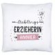timalo® Kissen Erzieherin Bruder mit Namen bedrucken lassen | Personalisiertes Namenskissen mit Wunschname zum Geburtstag Geschenkkissen für Frauen | kissen-li1-18