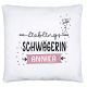 timalo® Kissen Lieblings Schwägerin mit Namen bedrucken lassen | Personalisiertes Namenskissen mit Wunschname zum Geburtstag Geschenkkissen für Frauen | kissen-li1-20