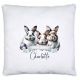 timalo® Personalisiertes Kissen Ostern mit Namen | Dekokissen zu Ostern mit Osterhase für Kinder individuelles Geschenk Kissenhülle Ostergeschenk Hasen | kissen-o-10