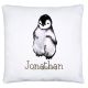 timalo® Cooles Kissen mit Namen | personalisiertes Dekokissen mit Wunschname Kopfkissen Deko für Kinder individuelles Geschenk Namenskissen Pinguin | kissen-t2-41