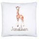 timalo® Cooles Kissen mit Namen | personalisiertes Dekokissen mit Wunschname Kopfkissen Deko für Kinder individuelles Geschenk Namenskissen Giraffe | kissen-t2-43
