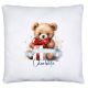 timalo® Personalisiertes Kissen mit Namen Dekokissen Jungen Mädchen Kinder Weihnachtsgeschenk Kopfkissen Geschenk Weihnachten - Teddy-2