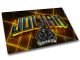 timalo® Gaming Metallposter personalisiert mit Namen | Gamer Metallschild | Magnet Montage | Wanddeko Wandbild Metall Poster | 3D Neon gold 28 x 20 cm