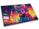 timalo® Gaming Metallposter personalisiert mit Namen | Gamer Metallschild | Magnet Montage | Wanddeko Wandbild Metall Schild Poster | Katze punk cyber Motiv 45